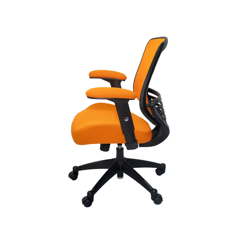 Silla para Oficina Semi Ejecutiva Bruno LB-8810 Naranja 2.webp
