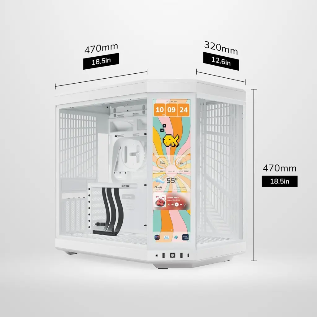 Case PC HYTE MESH Y70 Touch infinite CS-HYTE-Y70TTI-WW 2.0 (2).webp