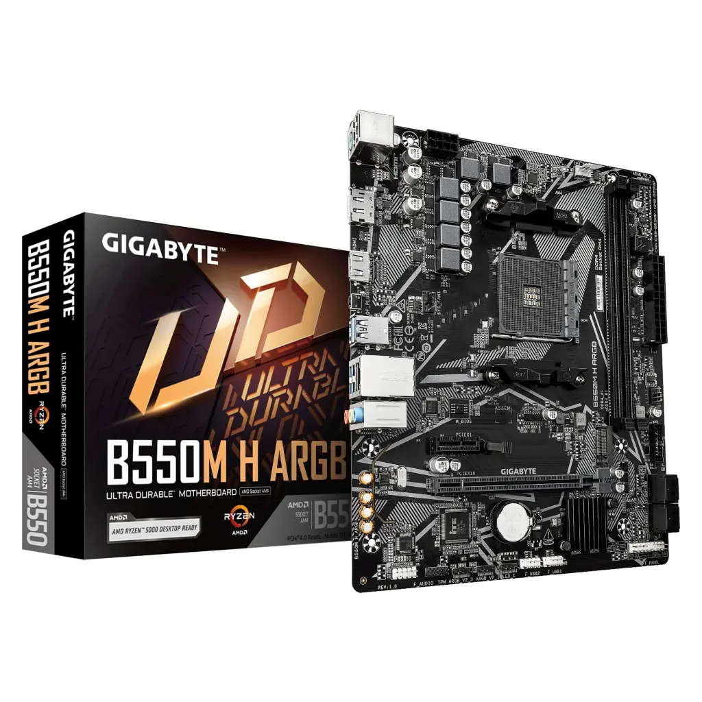 Tarjeta Madre PC Gigabyte B550M H ARGB 9MB55MHA-00-G10 2.0 (3).webp