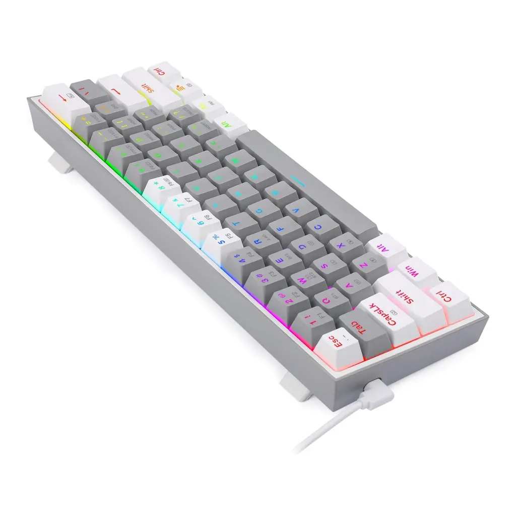 Teclado Inalambrico redragon Fizz Pro K616 RGB Gris-Blanco 2.0 (5).webp