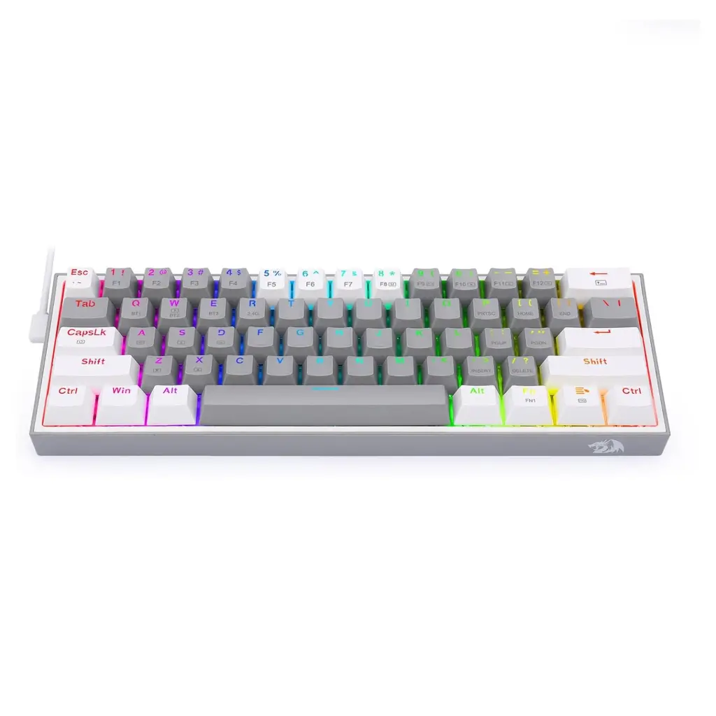 Teclado Inalambrico redragon Fizz Pro K616 RGB Gris-Blanco 2.0 (4).webp