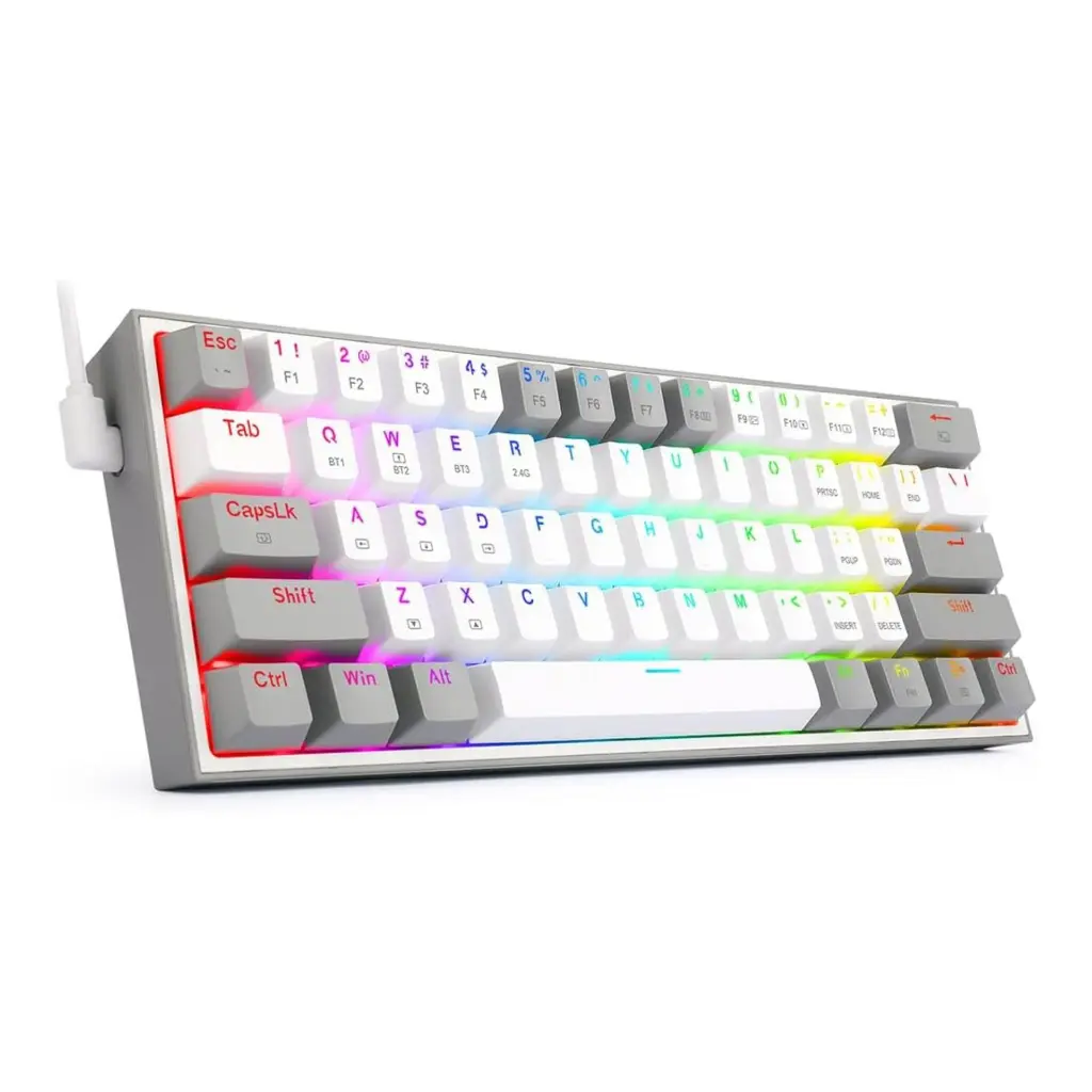 Teclado Inalambrico redragon Fizz Pro K616 RGB Blanco-Gris 2.0 (1).webp