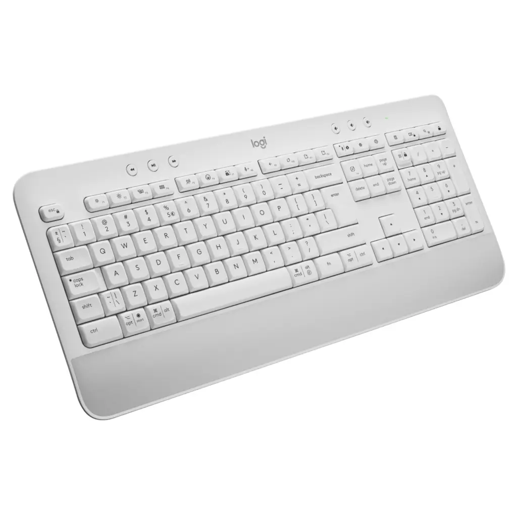 Teclado InalámbricoBluetooth Logitech Signature K650 Blanco y Negro (10).webp