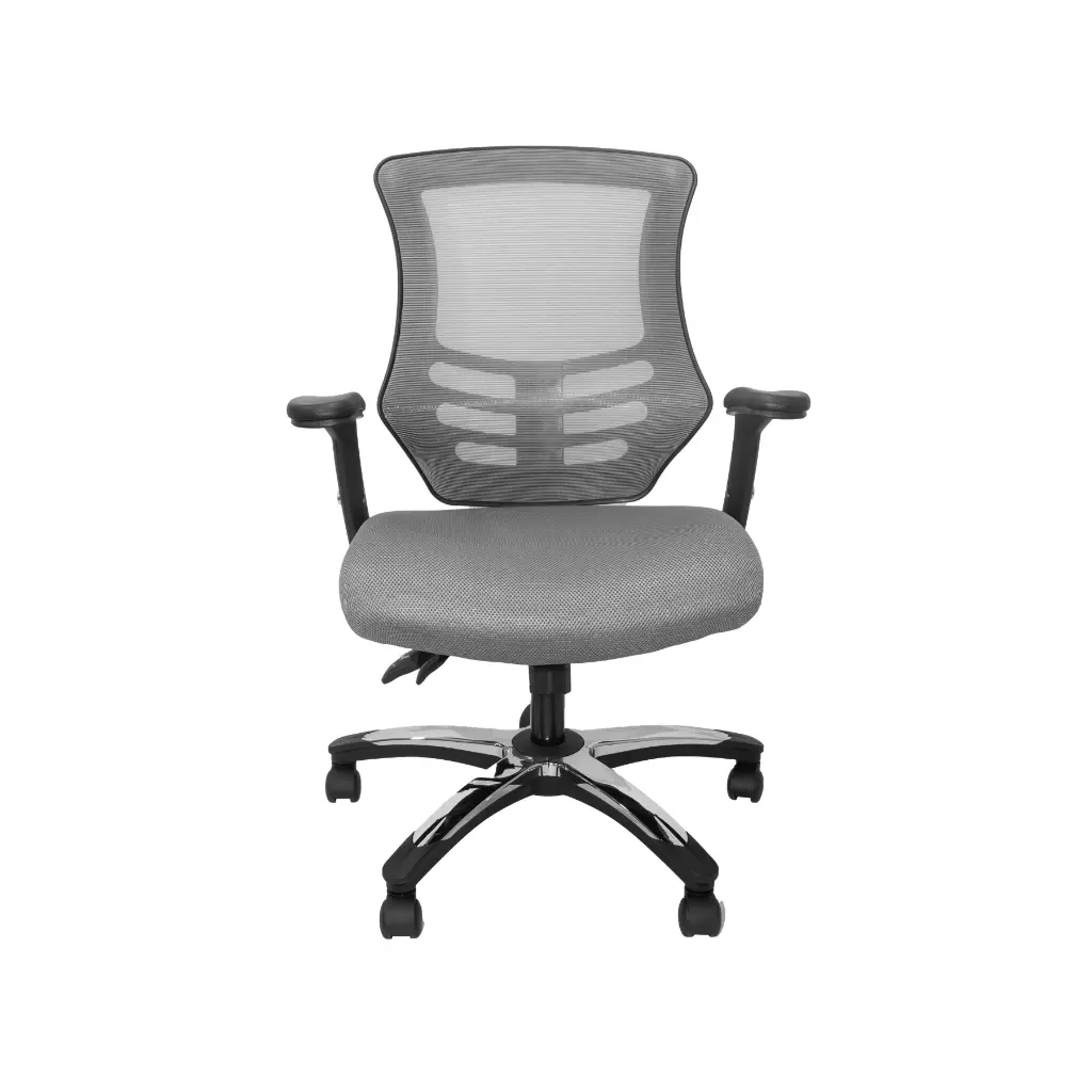 Silla para Oficina Semi Ejecutiva Bruno LB-8817 Gris 3.webp