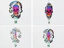 Spinner de Viento para Sublimacion Spectra Blanco Skull 10inch SP015P25FL 0.4.webp