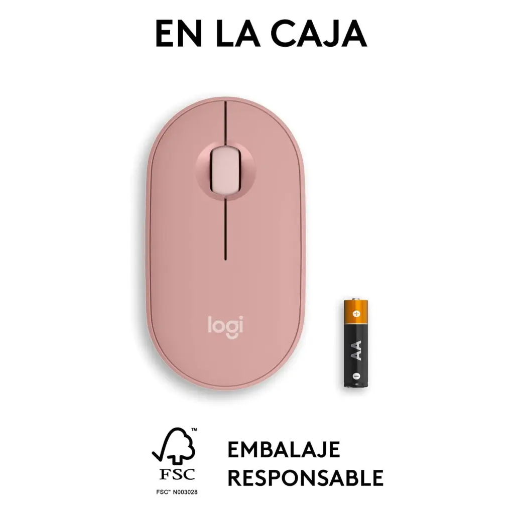 Logitech PEBBLE M350S Rosado 910-007048 2.0 (3).webp