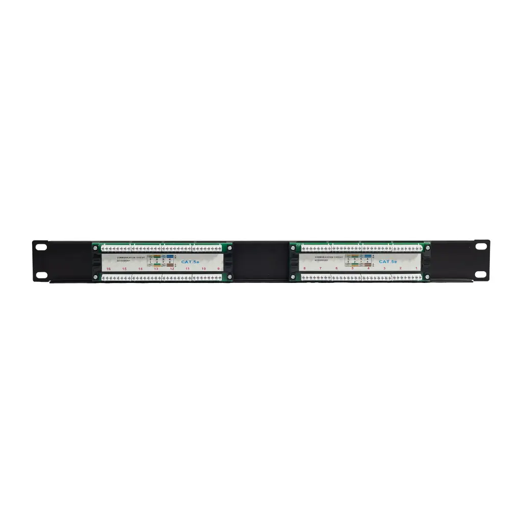 Patch Panel de 16 Puertos Cat5e Vorttek VK-PP5001 2.0 (1).webp