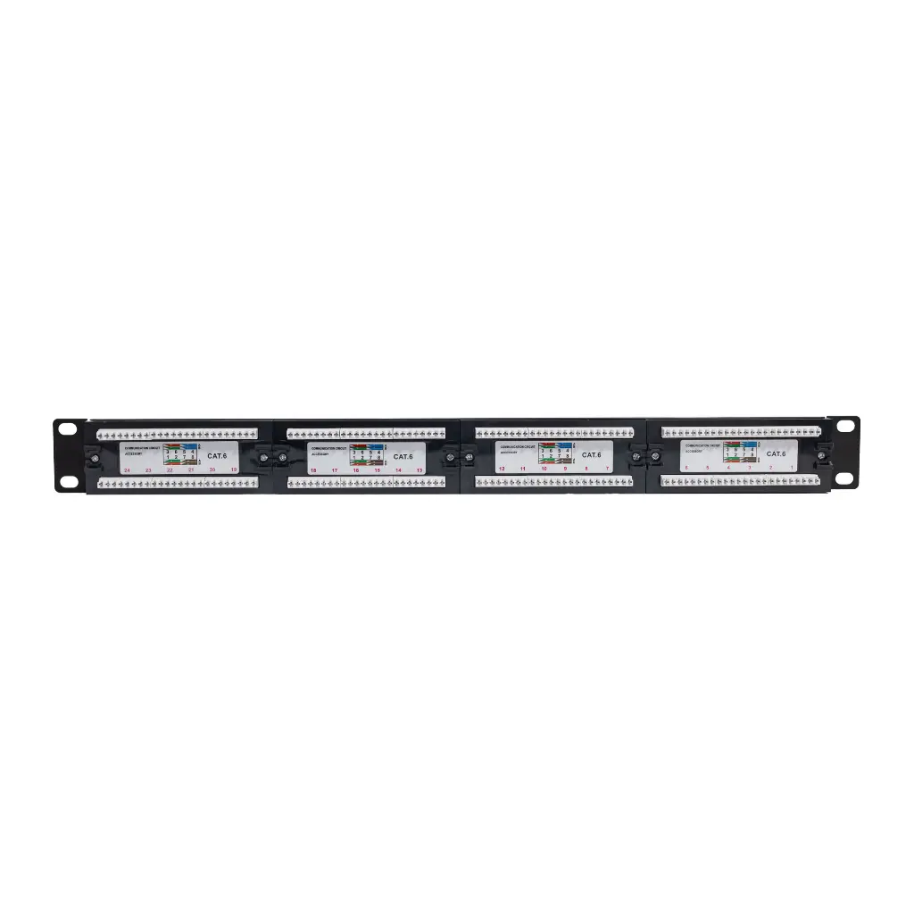 Patch Panel de 24 Puertos Cat6 Vorttek VK-PP6002 2.0 (1).webp