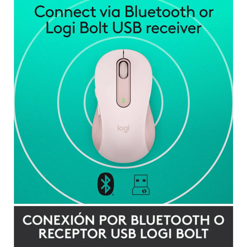 Mouse Inlambrico-Bluetooth Logitech Signature M650 Rosado (910-006251) 2.0 (14).webp