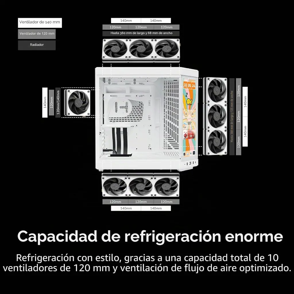 Case PC HYTE MESH Y70 Touch infinite CS-HYTE-Y70TTI-WW 2.0 (5).webp