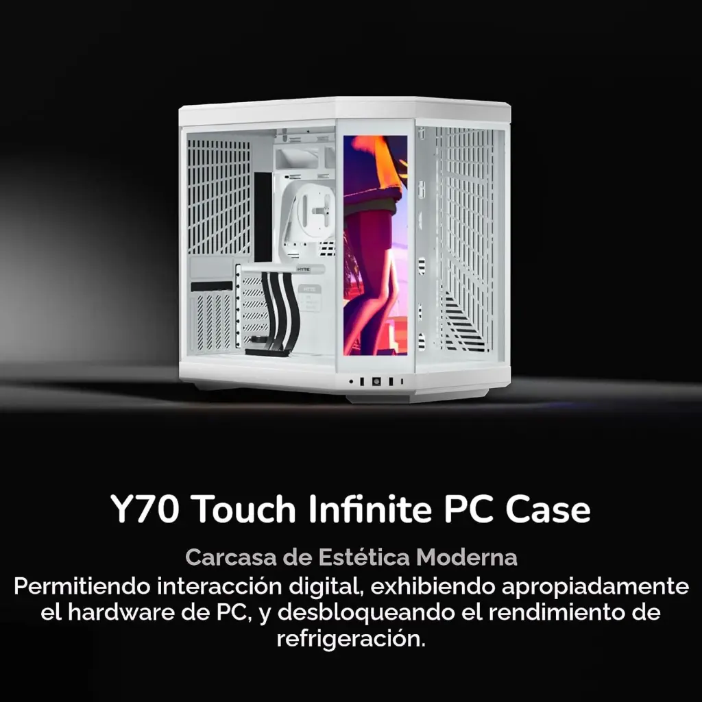 Case PC HYTE MESH Y70 Touch infinite CS-HYTE-Y70TTI-WW 2.0 (4).webp