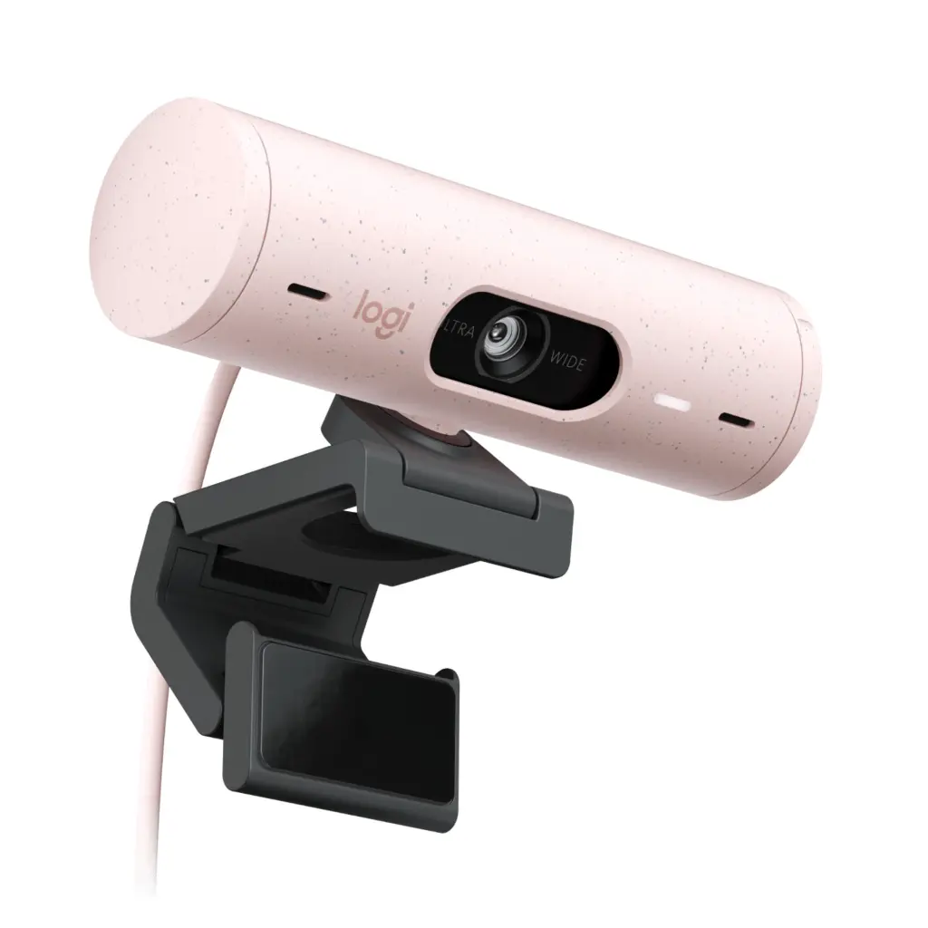 Camara WEB Logitech Brio 500 Rosado 960-001418 2.0 (4).webp