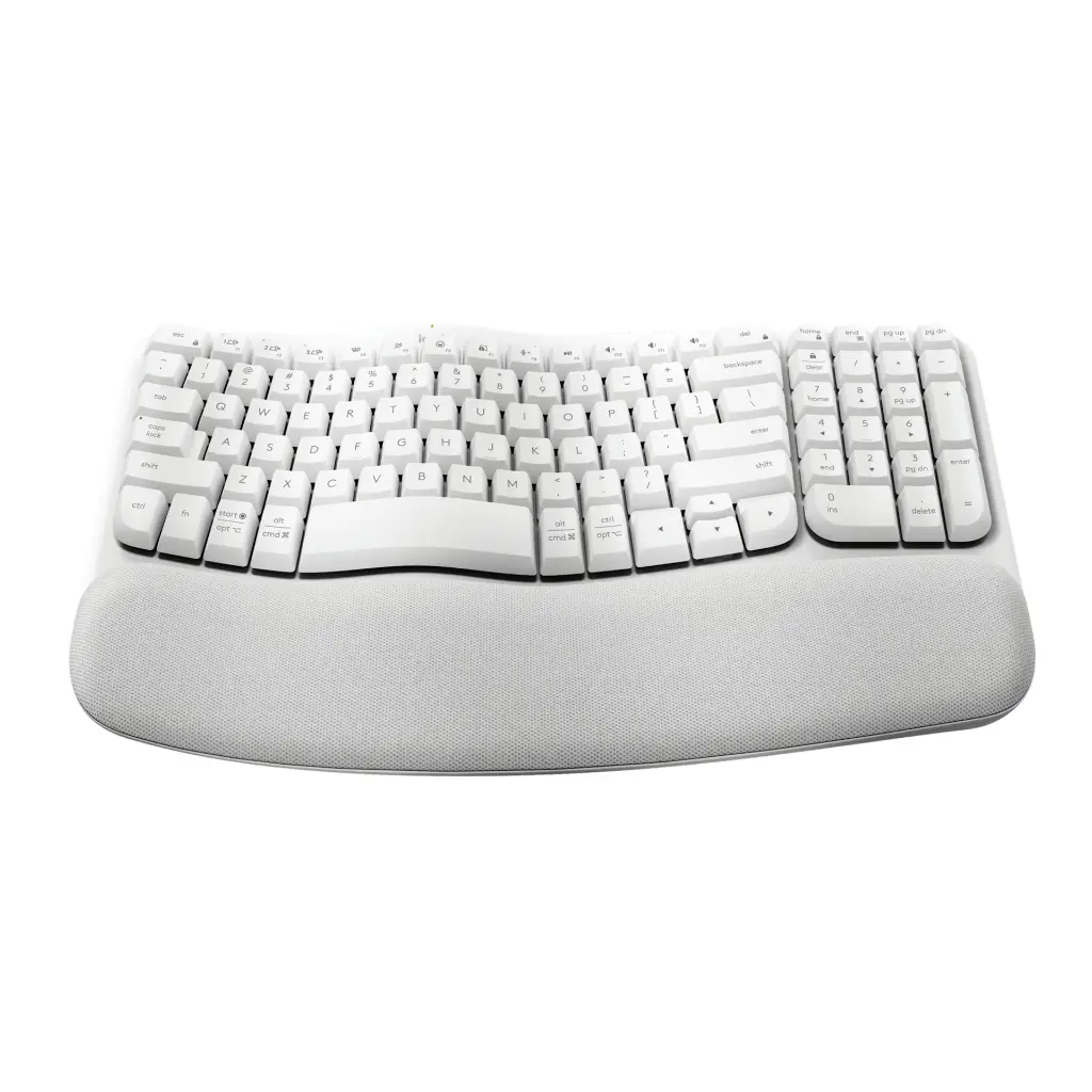 Teclado Ergo Inalambrico Logitech Wave Keys Blanco ESP 920-012279 2.0 (4).webp
