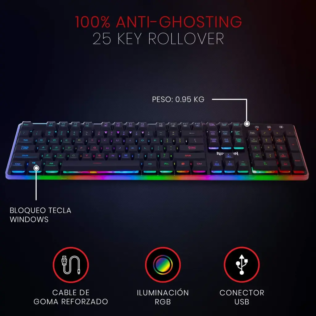 Teclado USB Redragon DYAUS 2 K509RGB-SP Negro 2.0 (10).webp