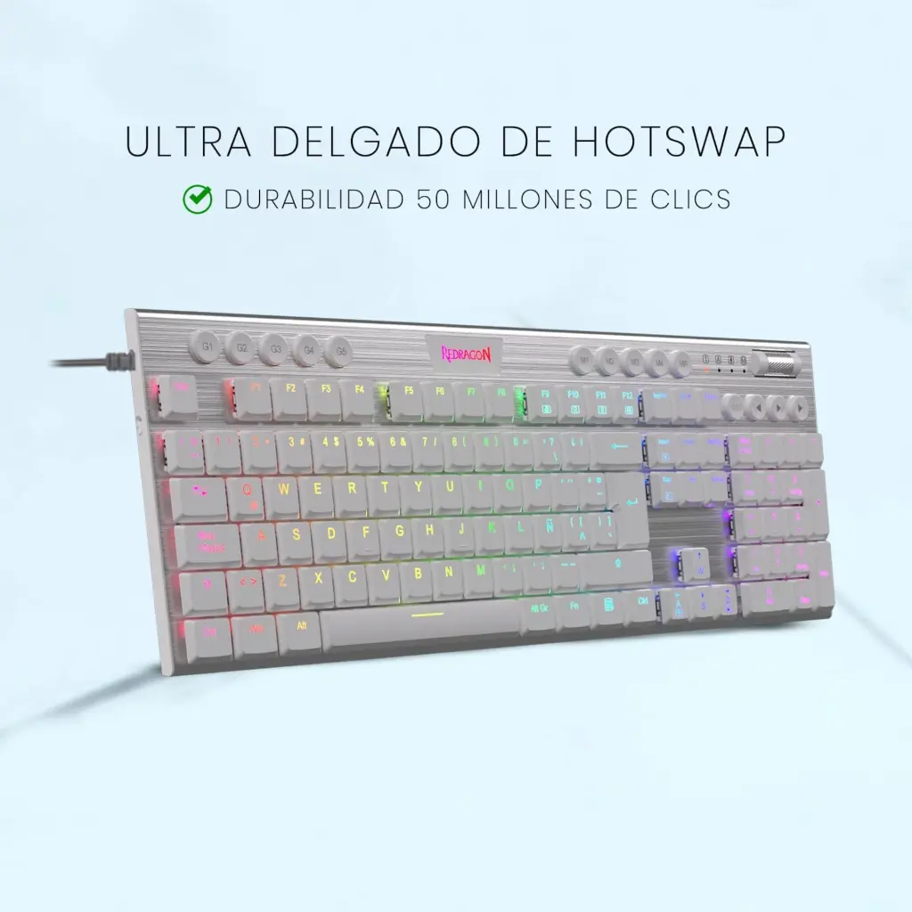 Teclado Redragon Horus K619W RGB Blanco 2.0 (4).webp
