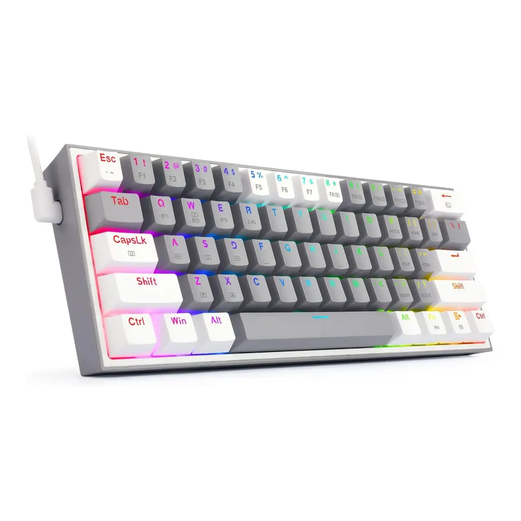 Teclado Inalambrico redragon Fizz Pro K616 RGB Gris-Blanco 2.0 (2).webp