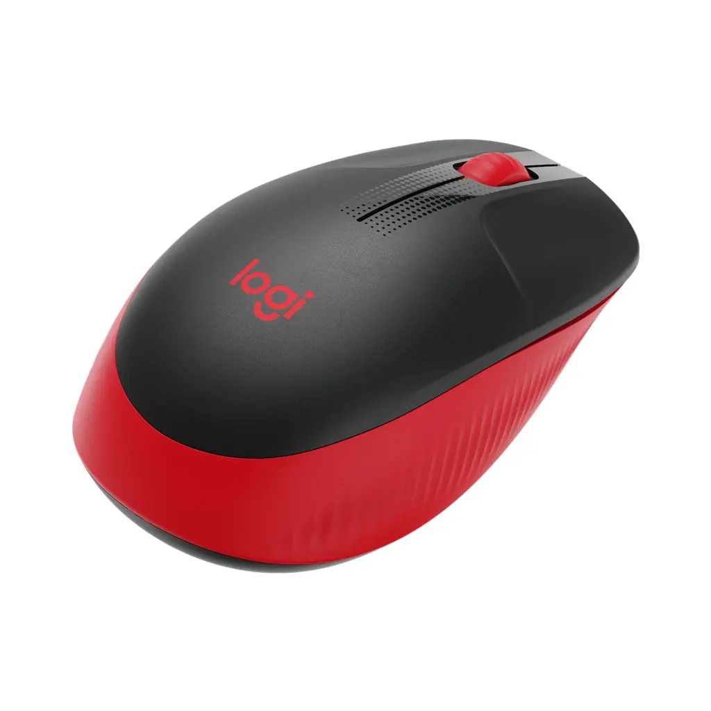 Mouse Inalambrico Logitech M190 Negro con Rojo, Azul, Gris 2.0 (10).webp