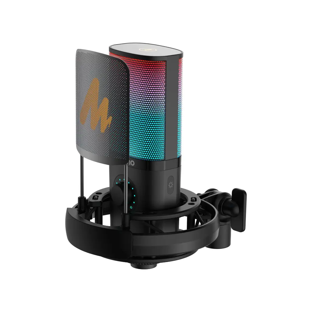 Microfono USB-C Maono RGB PM450S Negro Brazo Articulado (1).webp