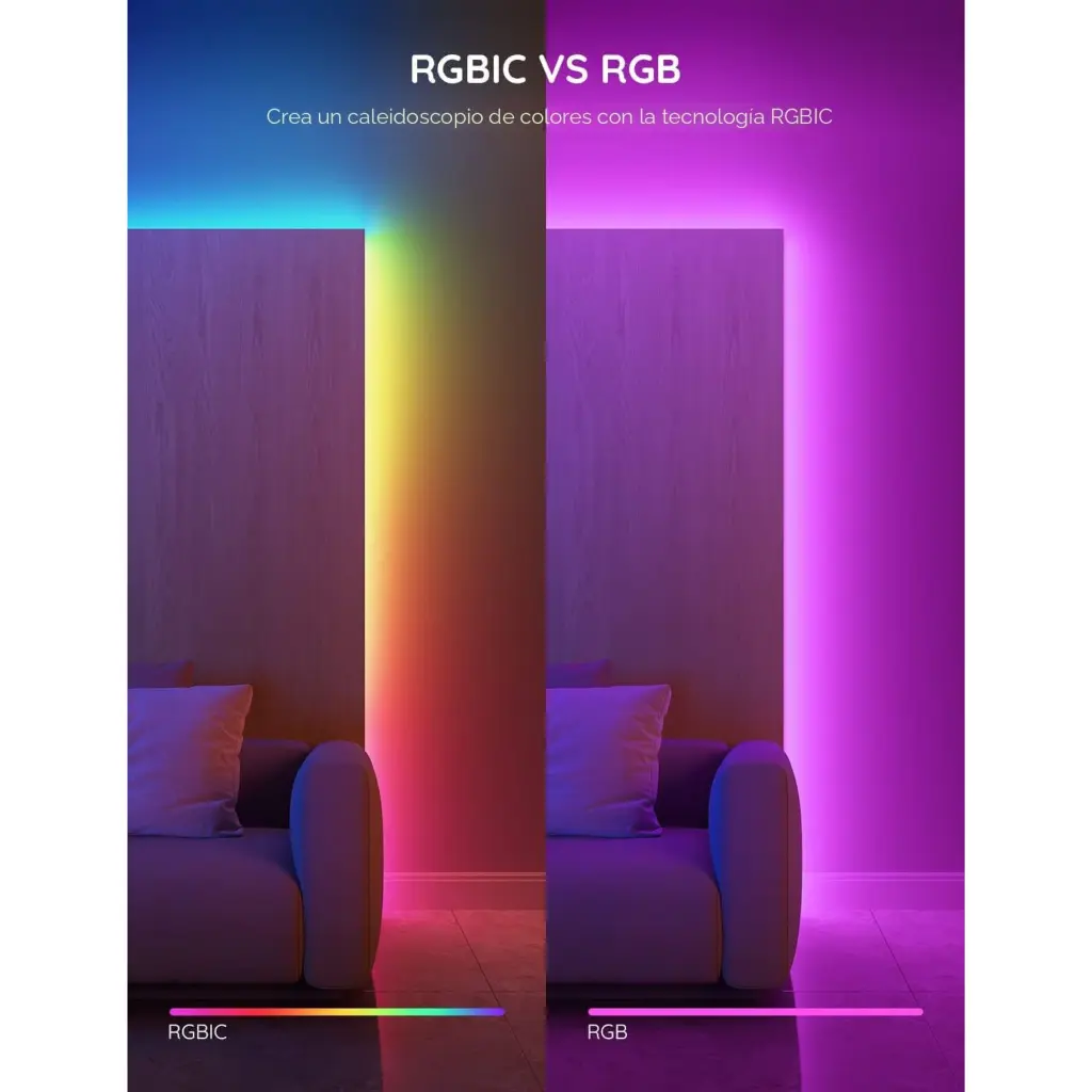 Cable de Luces LED Govee Strip Light S 5M  Wi-FiBluetooth RGBICW H612A 2.0 (1).webp