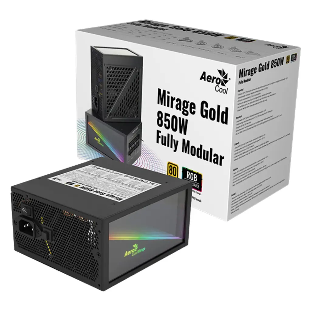 Fuente de poder 850W AeroCool Mirage 80+ Gold 2.0 (5).webp