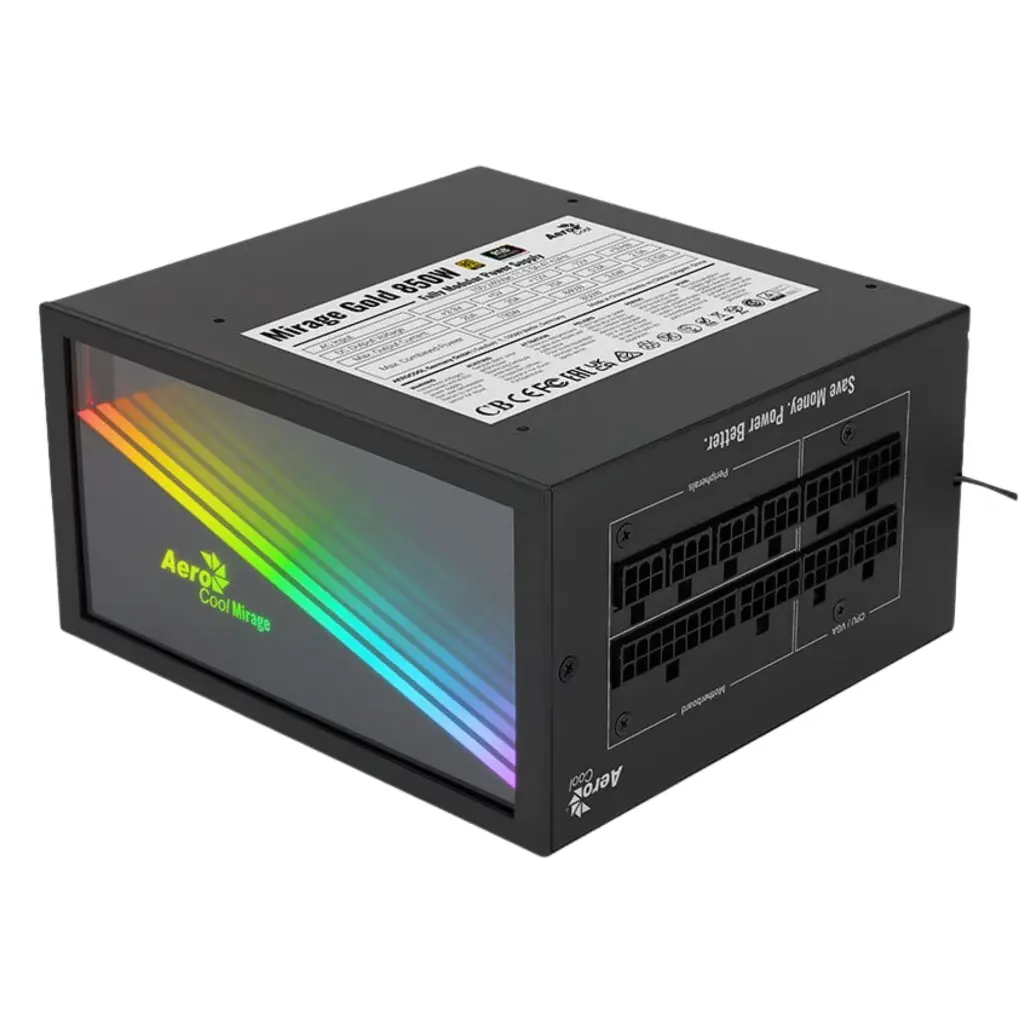 Fuente de poder 850W AeroCool Mirage 80+ Gold 2.0 (2).webp