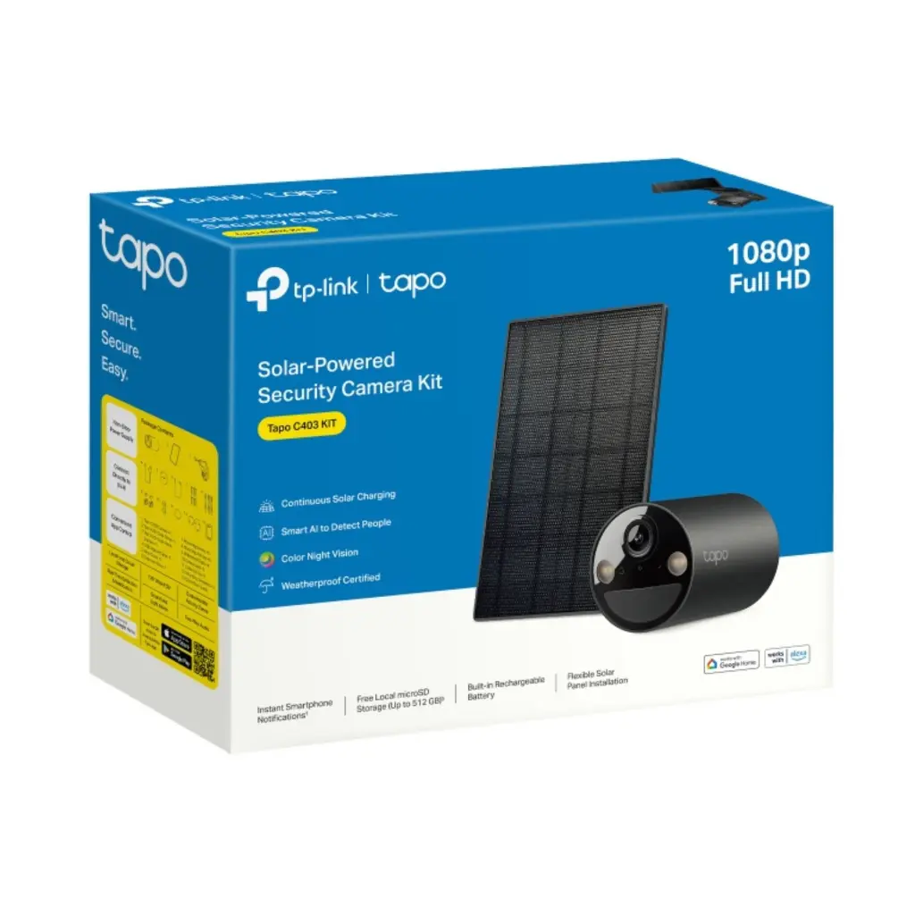 Camara de Vigilancia Inalambrica TPLINK Tapo C403 KIT 1080P con Panel Solar 2.0 (1).webp