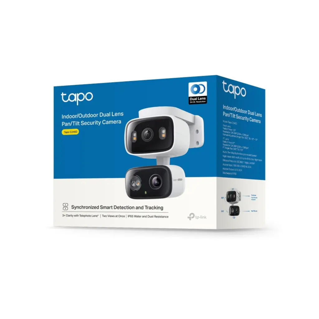 Camara de Vigilancia Inalambrica Doble Lente 360º TPLINK Tapo C246D 2K 2.0 (3).webp