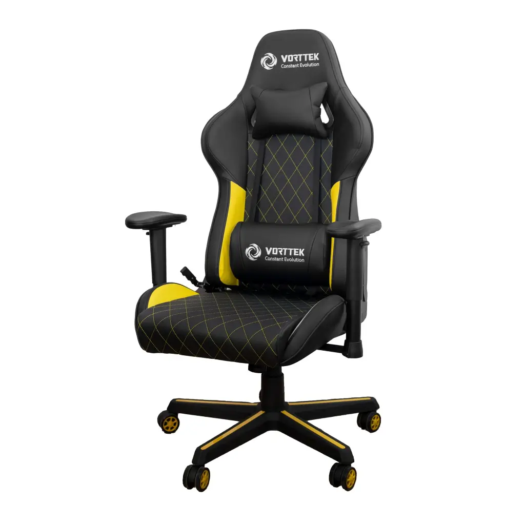 Silla gamer Vorttek SerieVK-319 Amarillo 2.0 (1).webp