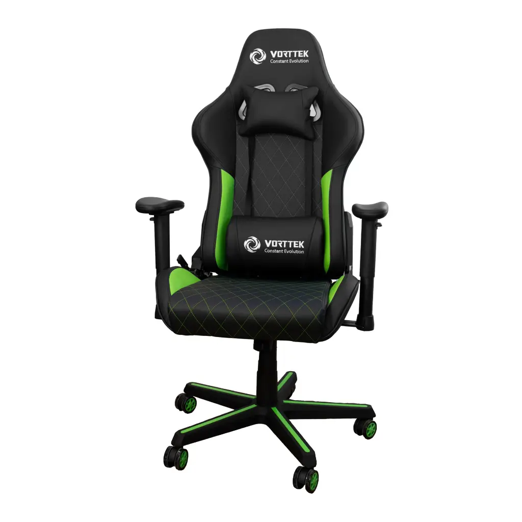Silla gamer Vorttek SerieVK-319 Verde 2.0 (1).webp