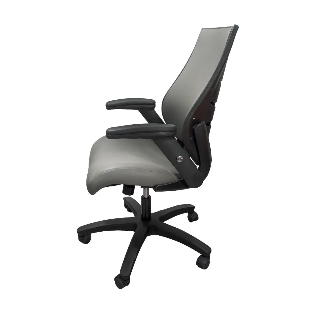 Silla para Oficina Semi Ejecutiva Bruno LB-8809F Gris 2.0 (1).webp