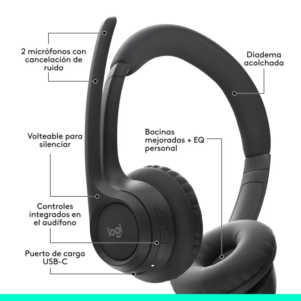 Audifono Logitech ZONE 300 Negro, Blanco, Rosado 2.0 (22).webp
