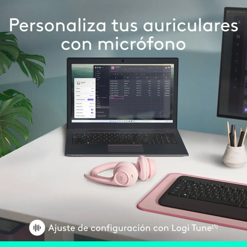 Audifono Logitech ZONE 300 Negro, Blanco, Rosado 2.0 (26).webp