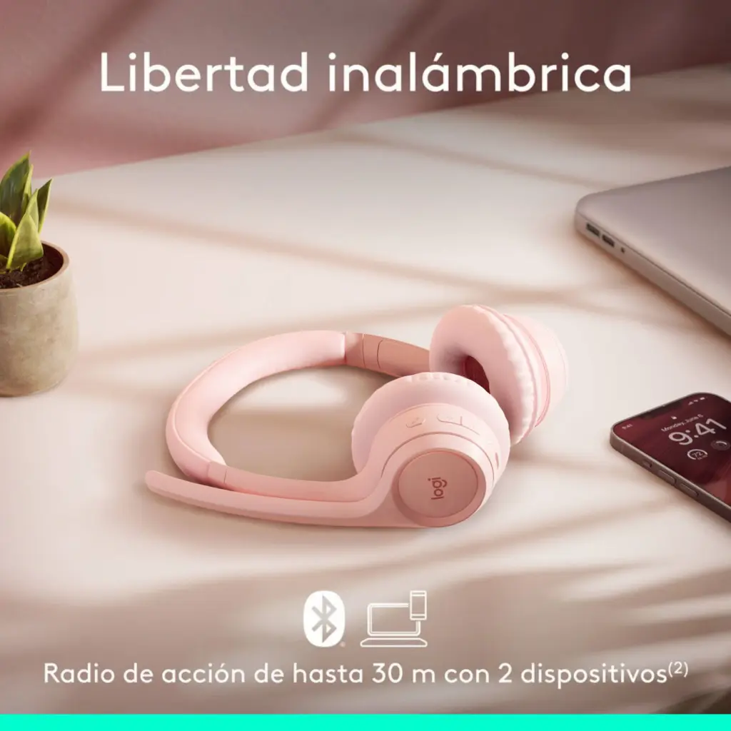 Audifono Logitech ZONE 300 Negro, Blanco, Rosado 2.0 (19).webp