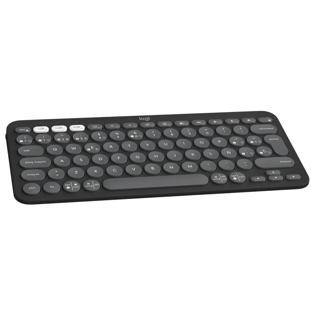 Teclado Logitech Pebble Keys 2 K380s Blanco, Negro, Rosa 2.0 (4).webp