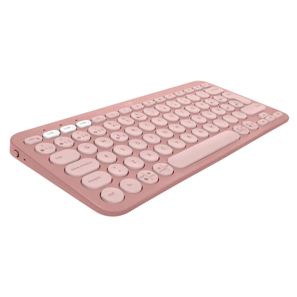 Teclado Logitech Pebble Keys 2 K380s Blanco, Negro, Rosa 2.0 (7).webp