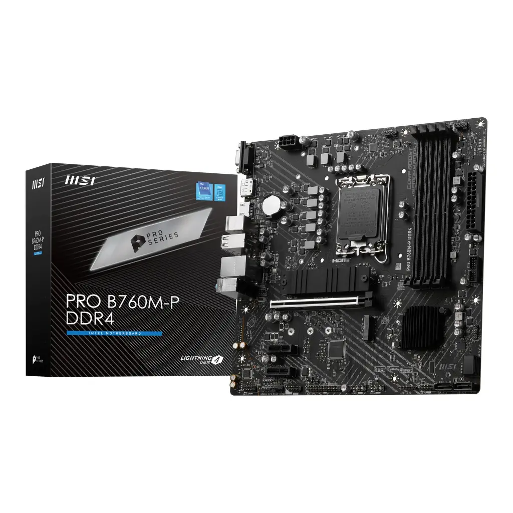 Tarjeta Madre MSI Pro B760M-P DDR4 911-7E02-029 2.0 (5).webp