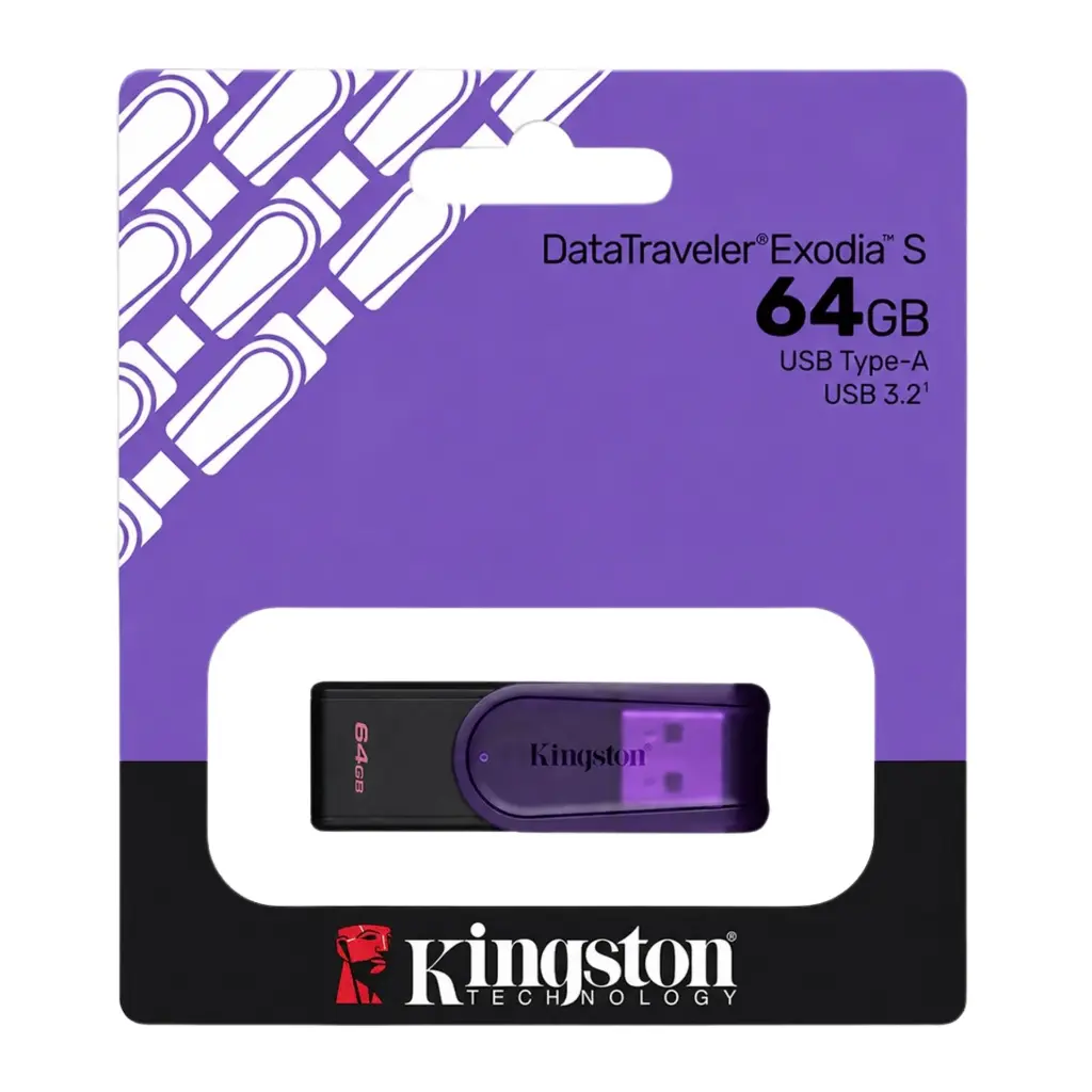 Memoria USB-A Kingston DataTavel Exodia S KC-U3C64-7TP 2.0 (1).webp