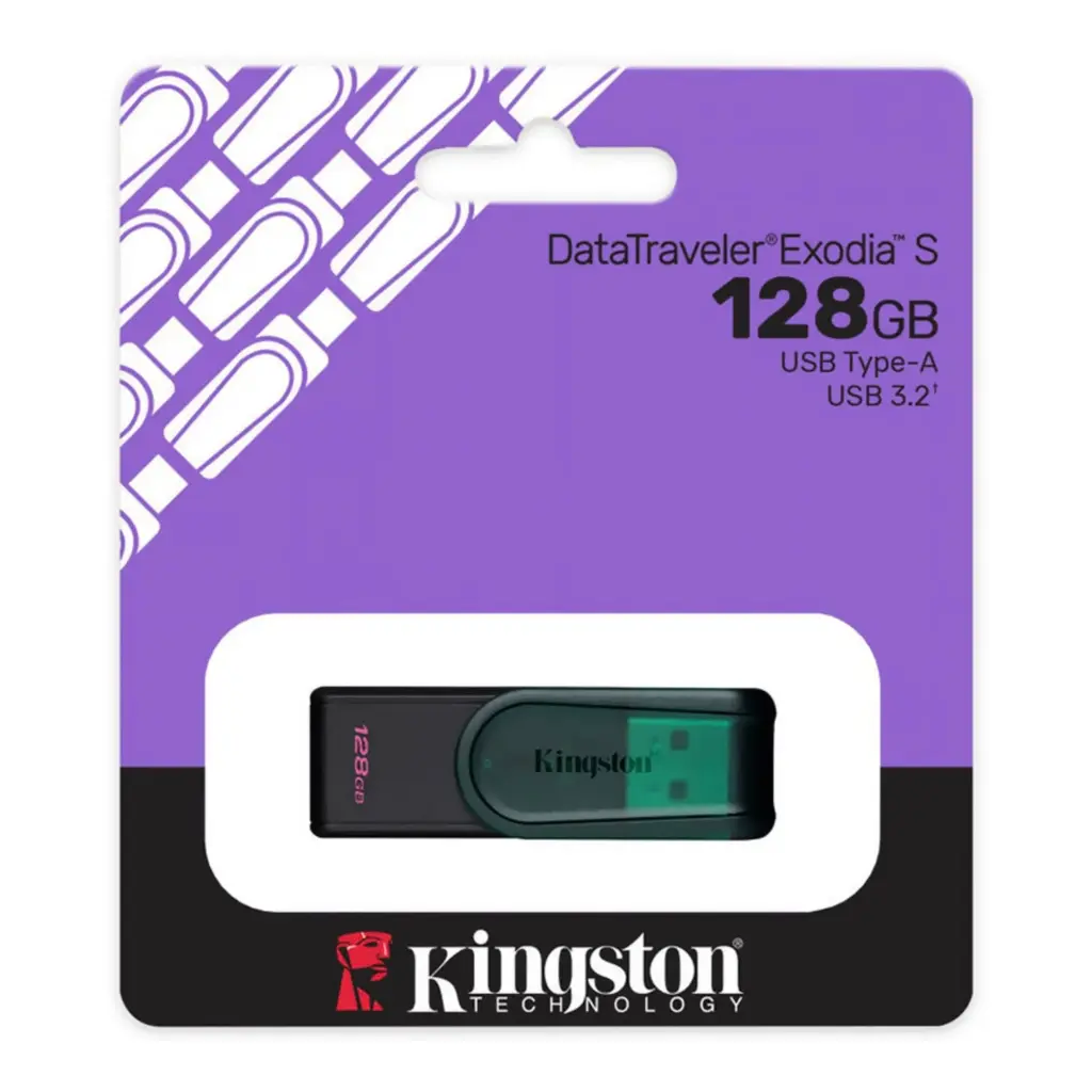 Memoria USB-A Kingston DataTavel Exodia S KC-U3C128-7Tg 2.0 (1).webp