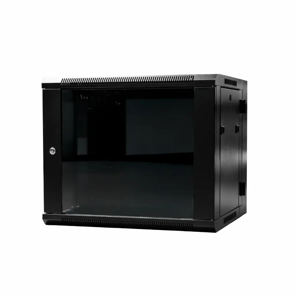 Gabinete de Red 9U Abatible 600x550mm Sin Ventiladora