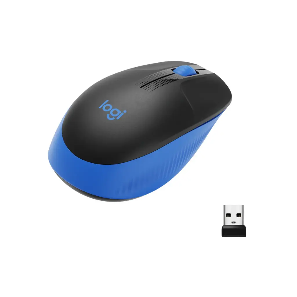 Mouse Inalambrico Logitech M190 Azul/Negro 910-005903