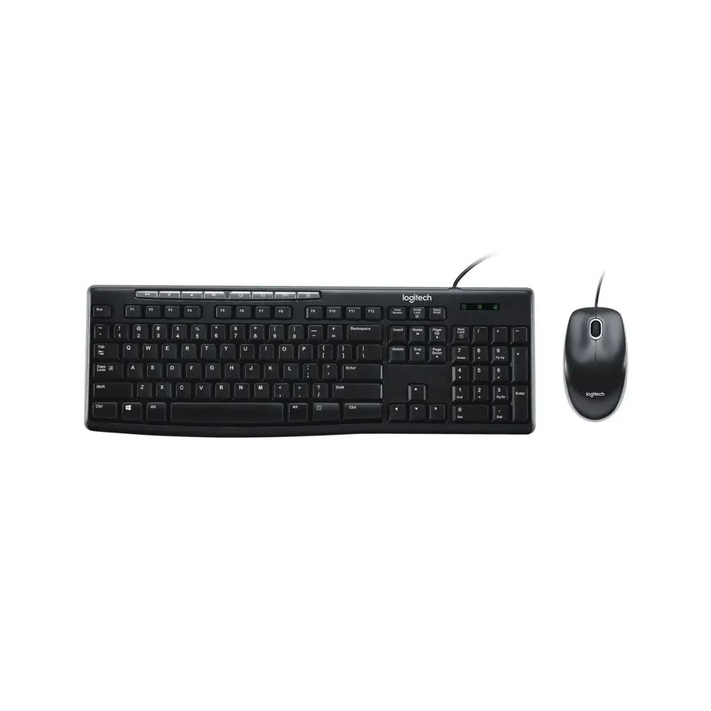 Kit de Teclado y Mouse Alambrico Logitech MK200 920-002716 Español