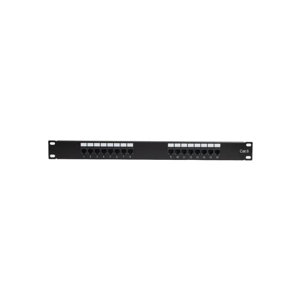 Patch Panel de 16 Puertos Cat6 Vorttek VK-PP6001