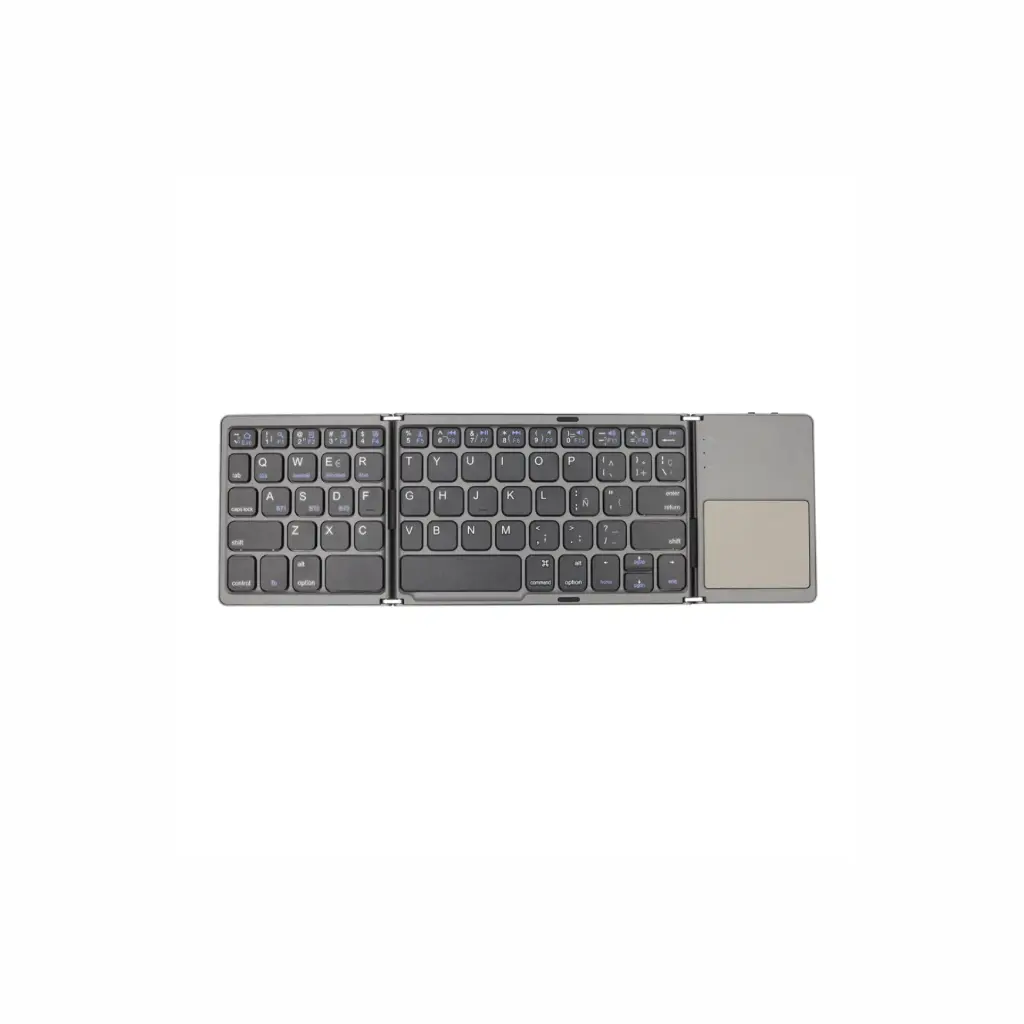 Teclado Mini Plegable Bluetooth Gris