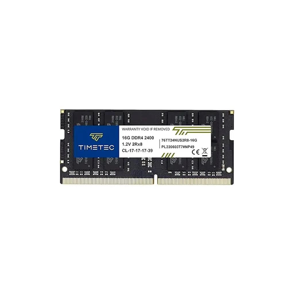 SODIMM 16GB DDR4 2400MHz. Timetec 76TT24NUS2R8-16G