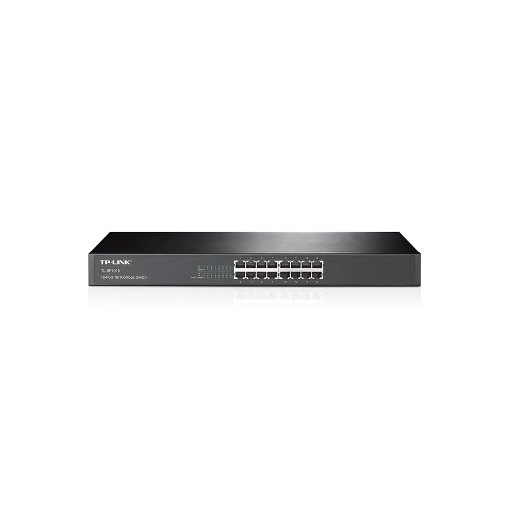 Switch de 16 Puertos TPLINK TL-SF1016 Rackeable 10/100M