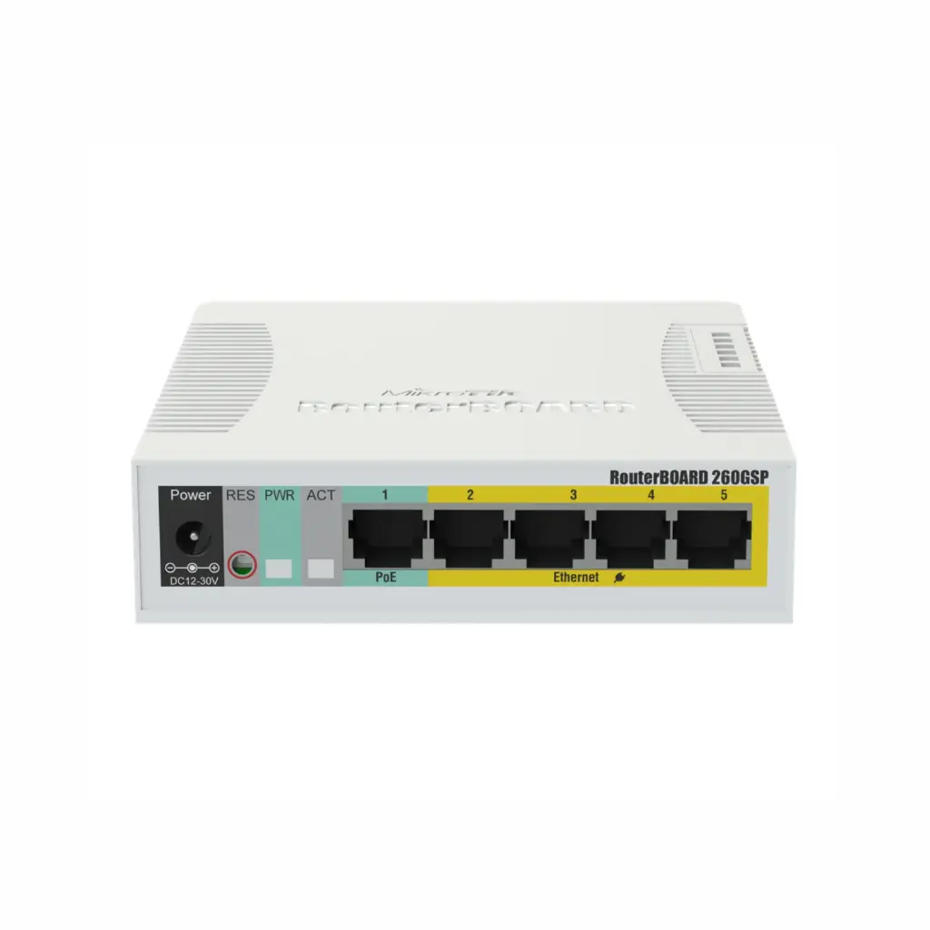 Switch de 5 Puertos Gigabit Mikrotik RB260GSP