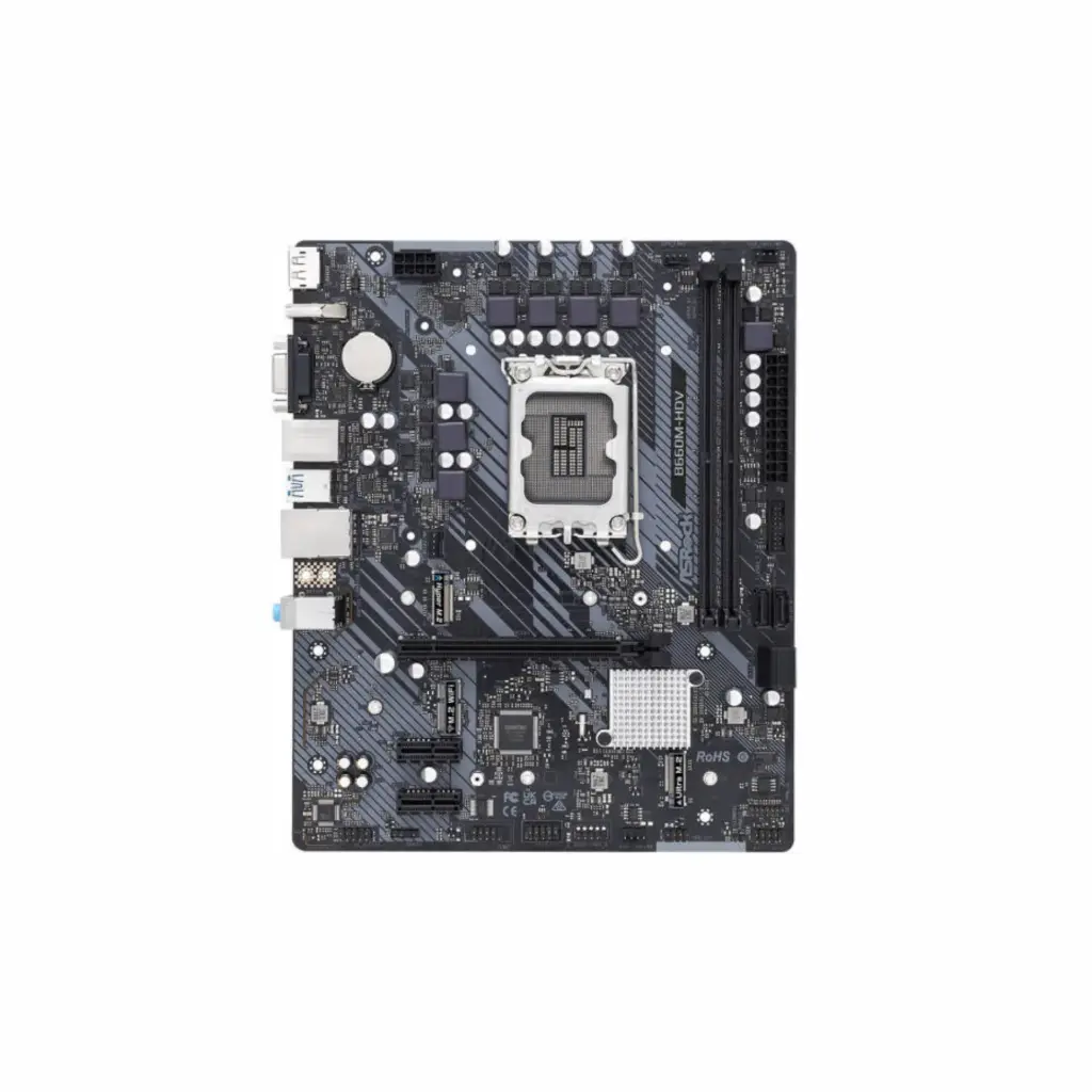 Tarjeta Madre PC LGA1700 Asrock B660M-HDV DDR4 90-MXBH40-A0UAYZ