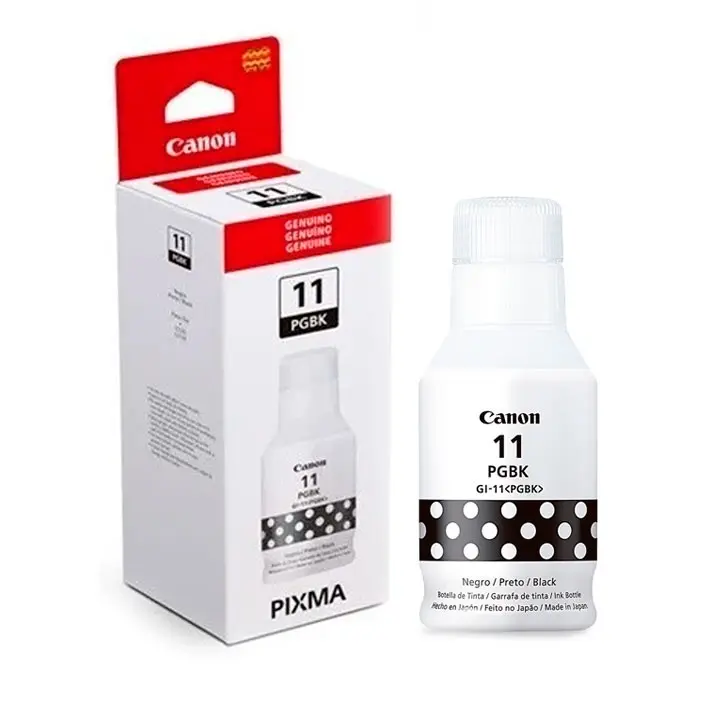 Bote de Tinta Original Canon GI-11 BK Negro 135ML G2160/G3160 Compatible con GI-20 G3270 135ML