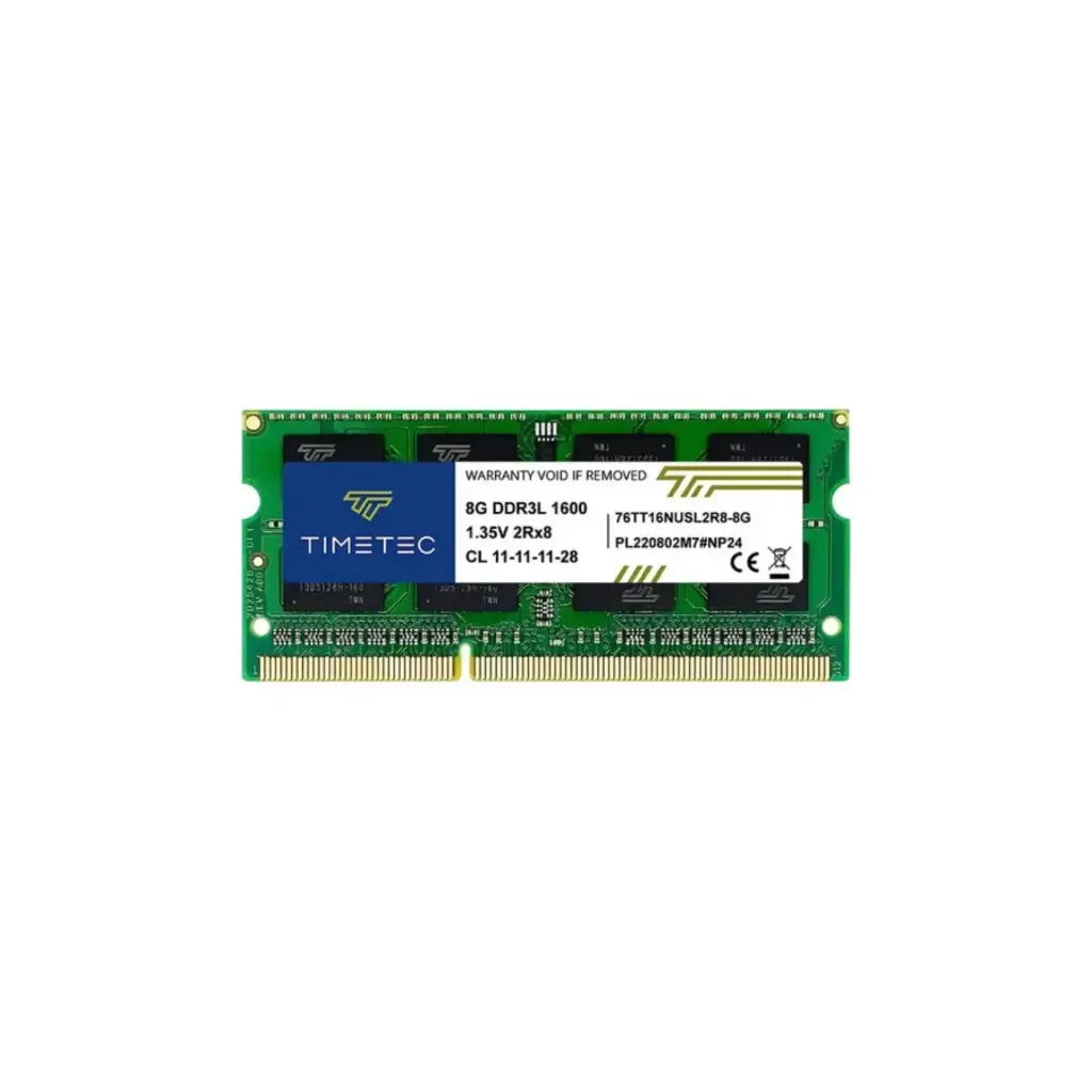 SODIMM 8GB DDR3 1600Mhz. Timetec 76TT16NUSL2R8-8G