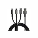 Cable USB a Lightning+USB-C+Micro 1.5m Negro Baseus CAMLTWJ-01